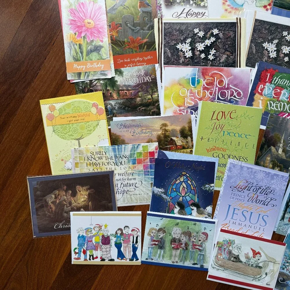 42 Assorted Christian Greeting Cards - NEW